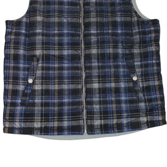Tommy Bahama Corduroy Vest Mens Medium Puffer Jacket Reversible Full Zip Rare - Picture 3 of 15